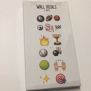 3 packs of Sports Wall Decals 2 Sheets per pack